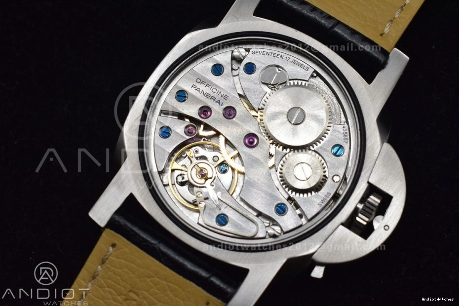 Strap with Superlumed Edition XF H Leather Trendy A6497 1:1 Dial Y-Incabloc PAM217 993 Black Best on 1119